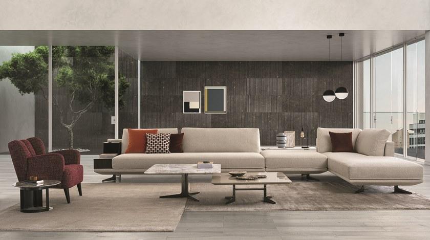 Bodema Модульный угловой диван из ткани с шезлонгом Blake sun-id-1394777 - Вид №3