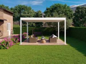 Фотогальваническая беседка с алюминиевым покрытием