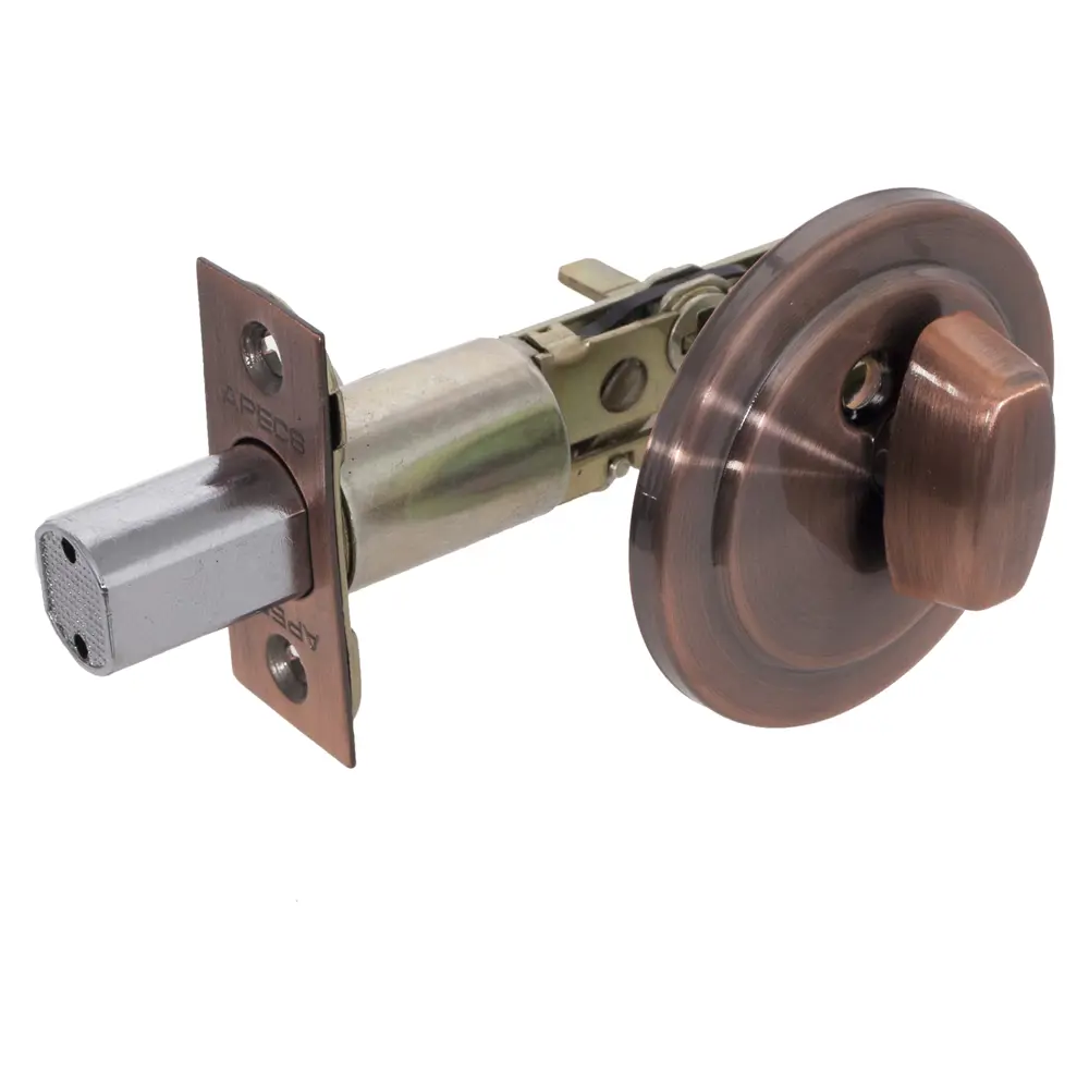 Задвижка дверная Apecs L-0108, 25х81 мм, сталь, цвет старая медь STLM-2115524