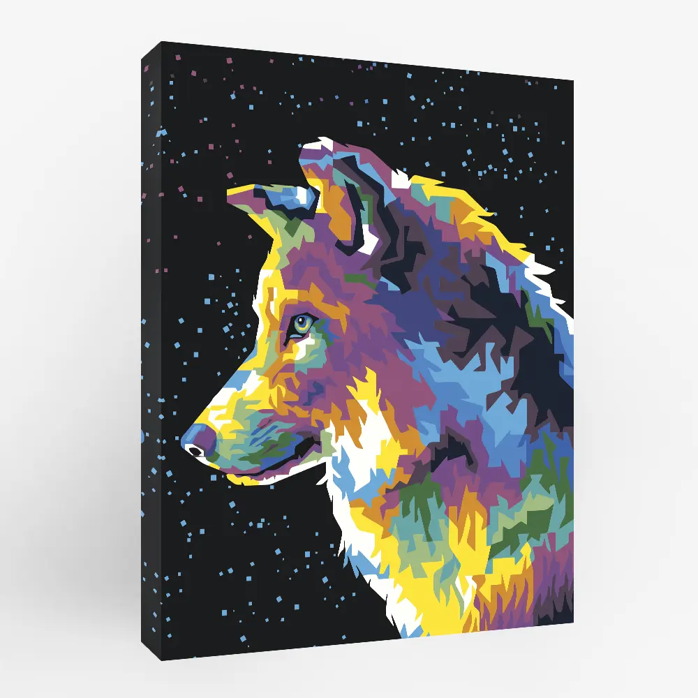 Картина по номерам Лайка в снегу 40х50 см FBRUSH STLM-2210059 - Вид №1