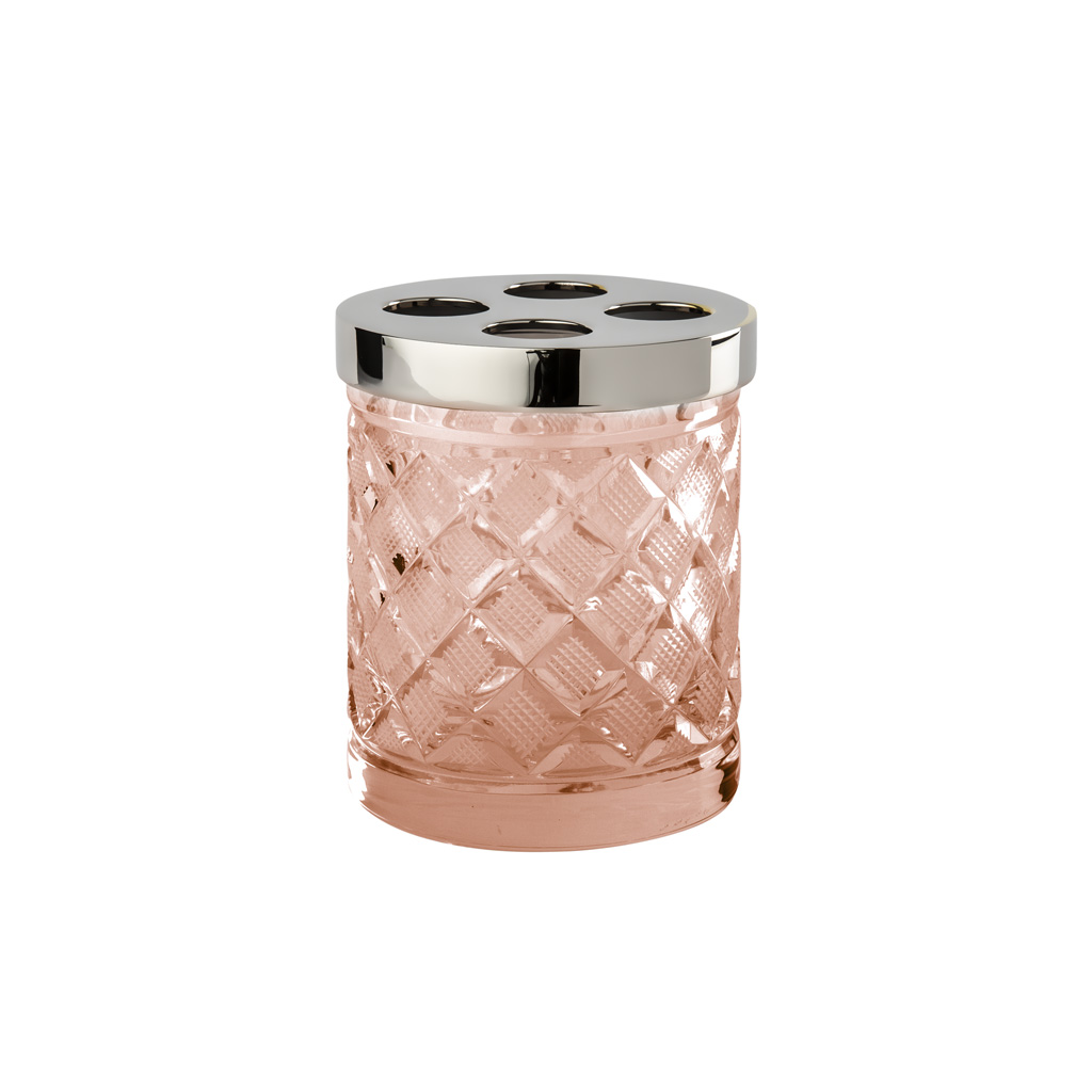 FS09P-620 FS09P-620 Стакан для зубной щетки ЛОСАН РАЗМЕР КРИСТАЛЛ Cristal & Bronze CRISTAL TAILLE “LOSANGE” LISSE  - Вид №2