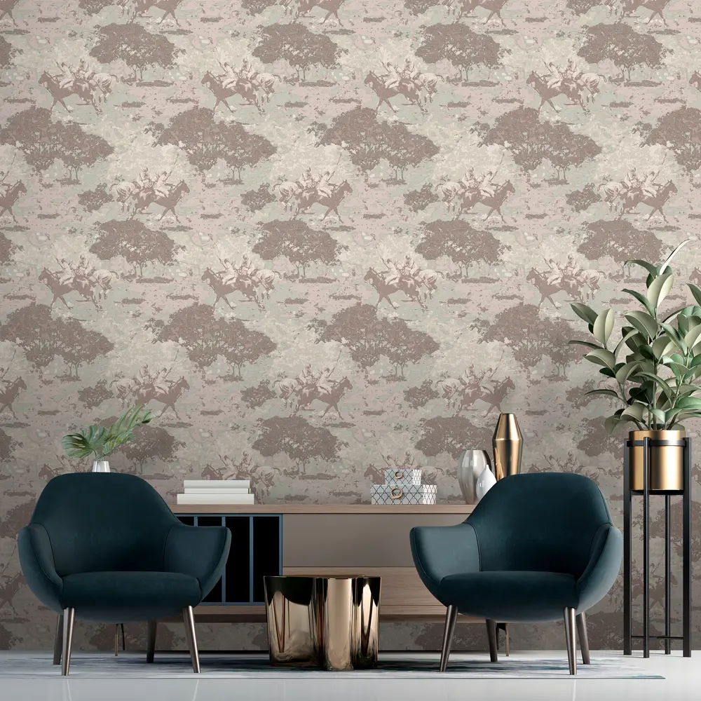 Обои флизелиновые Euro Decor Polo зеленые 1.06 м ED7131-10 STLM-2044457 - Вид №2