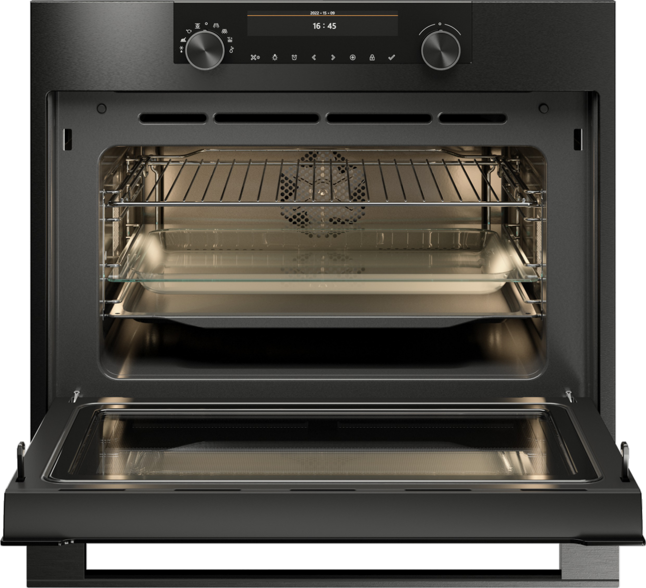 5485156 Электрический духовой шкаф Asko OCM8487B-1 серый STDN-0141926 - Вид №1