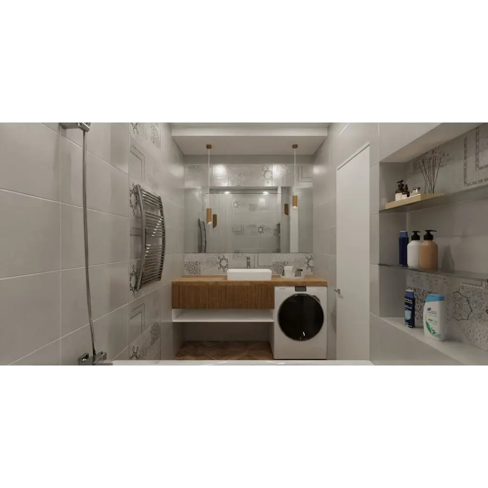 Плитка настенная Sheer Light 30x60 см 1.62 м² цвет серый Santreyd STLM-2182851 - Вид №3