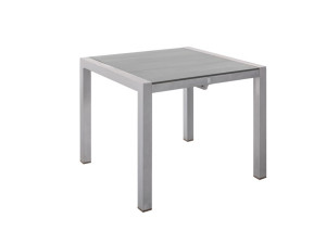 60.00.0351 Стол Kennedy алюминий серебристый / столешница серый камень 90 x 90 Mbm