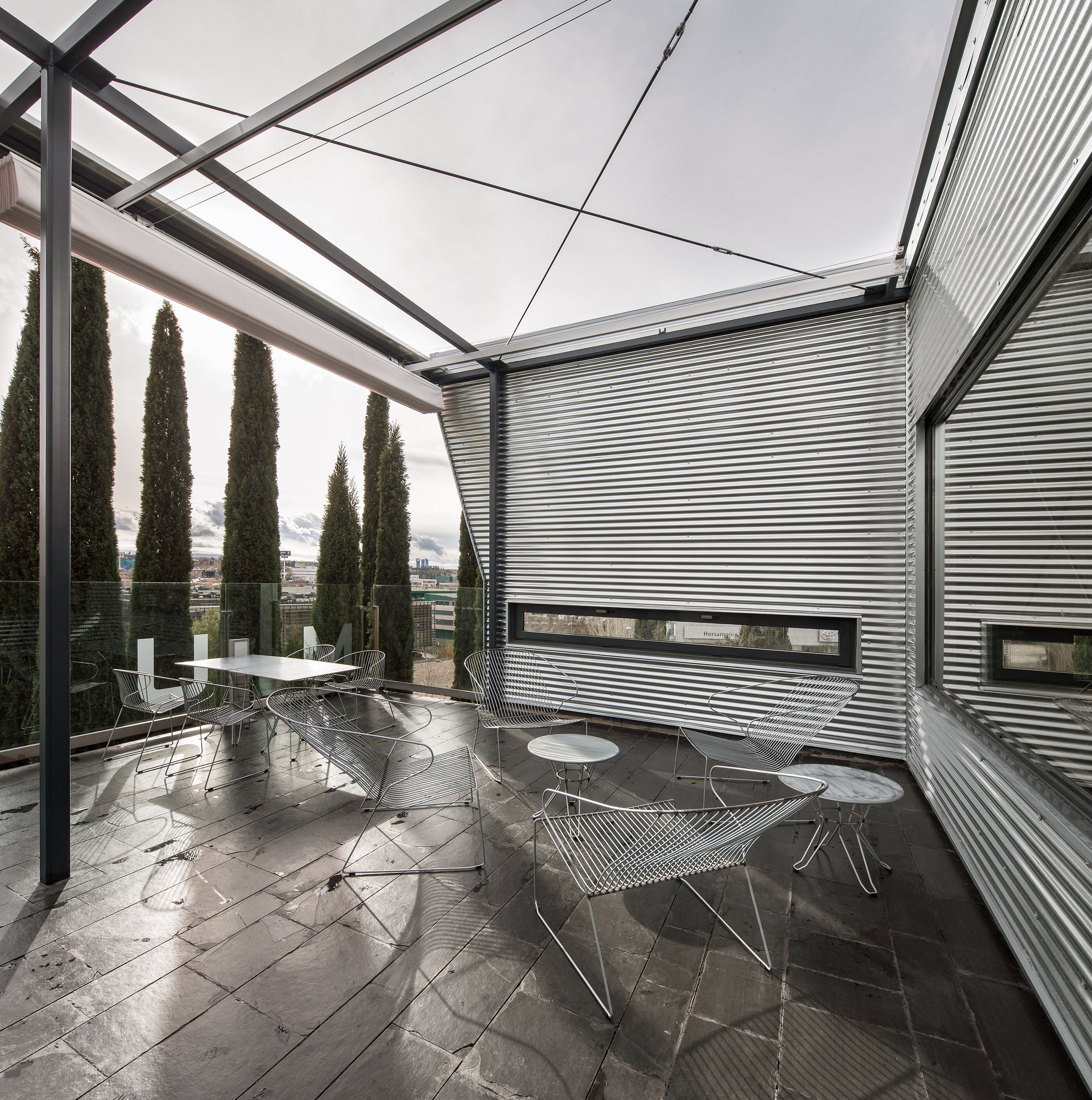 Стальной круглый садовый стол iSimar ARCH-00122188 - Вид №8