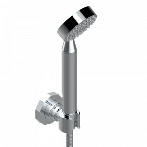 G8B-52A Душ ручной стильный встраиваемый в стену, шланг и стационарный кронштейн Thg-paris Les Ondes с рукоятками Хром