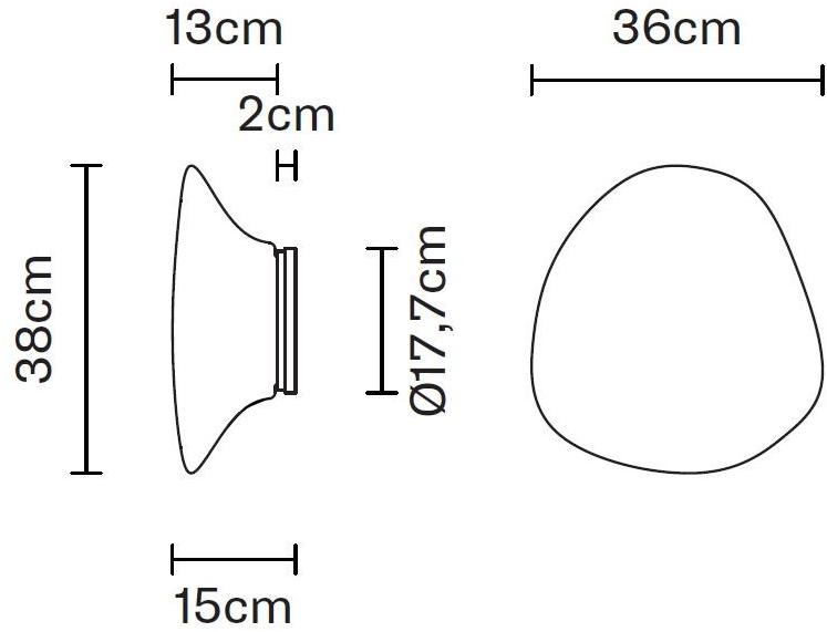 Fabbian Люминесцентный потолочный светильник из галогенного стекла Lumi mycena sun-id-1437374 - Вид №2