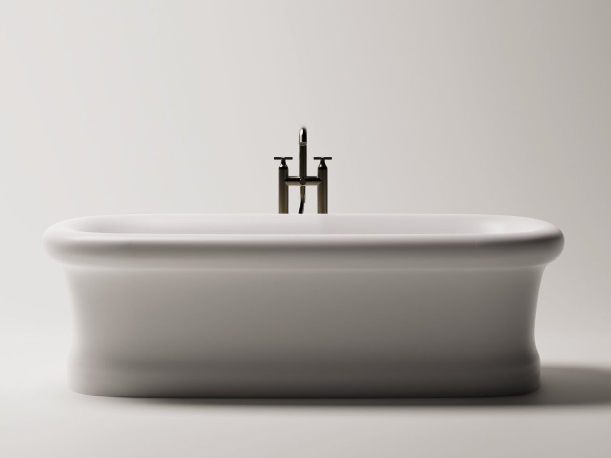 Овальная ванна в центре комнаты в Cristalplant® Agape SETTECENTO ARCH-00045323