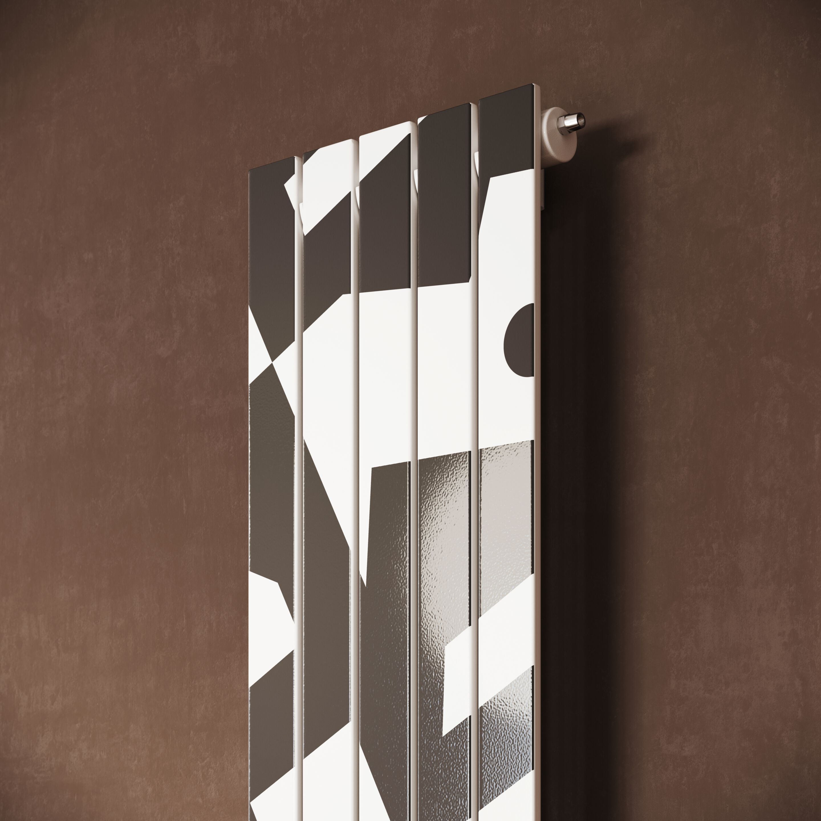 Настенный стальной вертикальный полотенцесушитель Cordivari Design Graphic Picture ARCH-00058431 - Вид №4