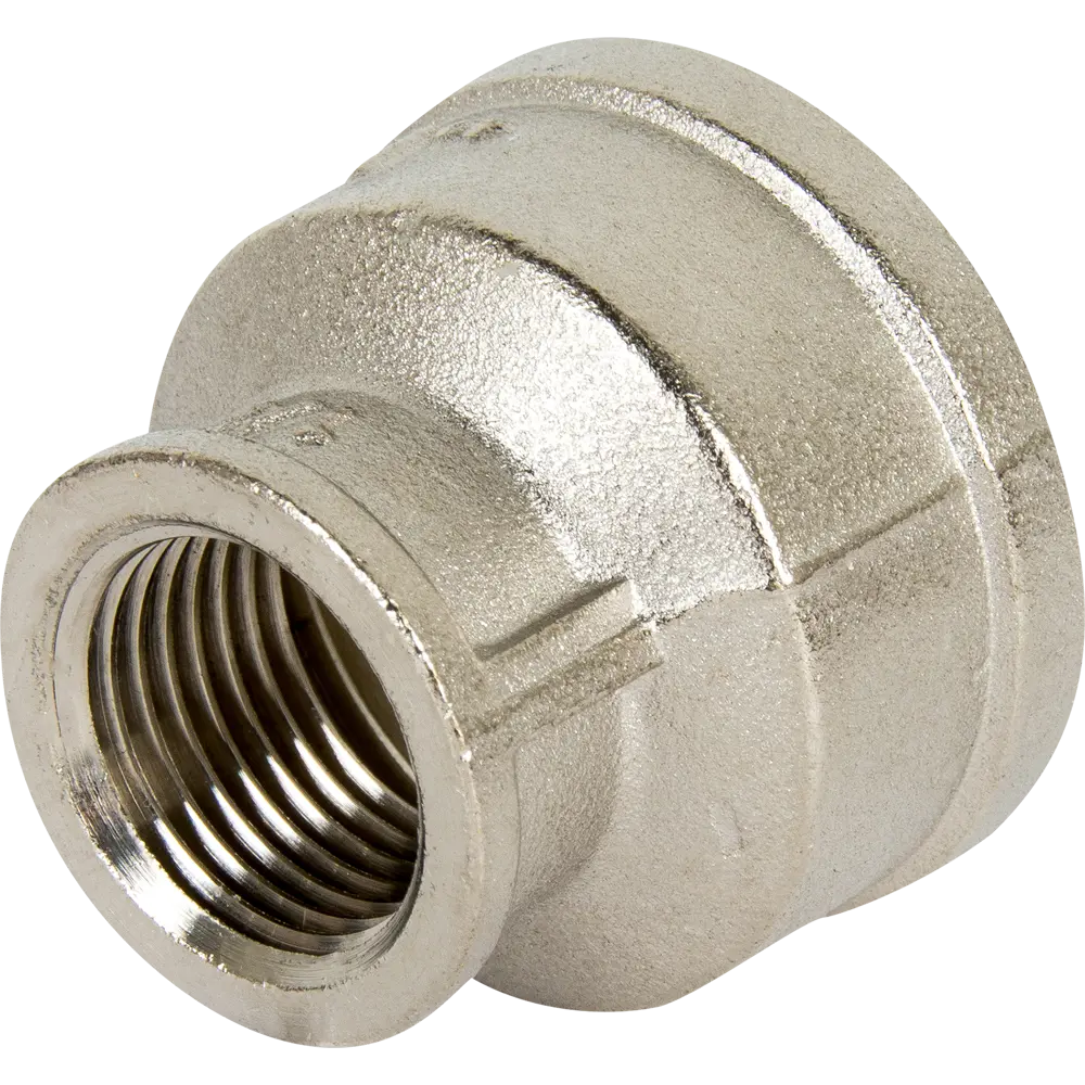 Муфта переходная Valtec внутренняя резьба 1"x1/2" никелированная латунь STLM-2170456