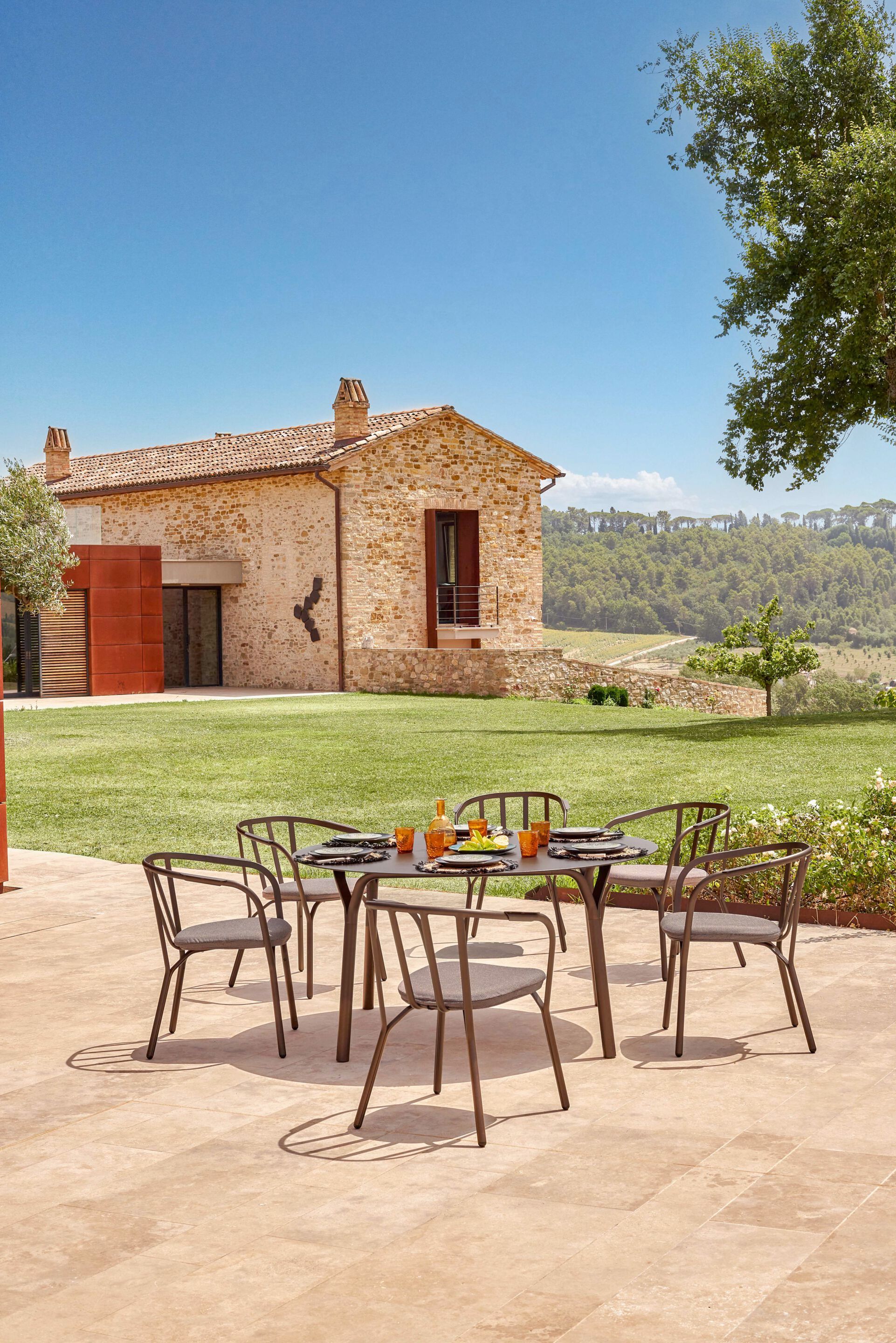 Алюминиевый круглый садовый стол emu ARCH-00069105 - Вид №2