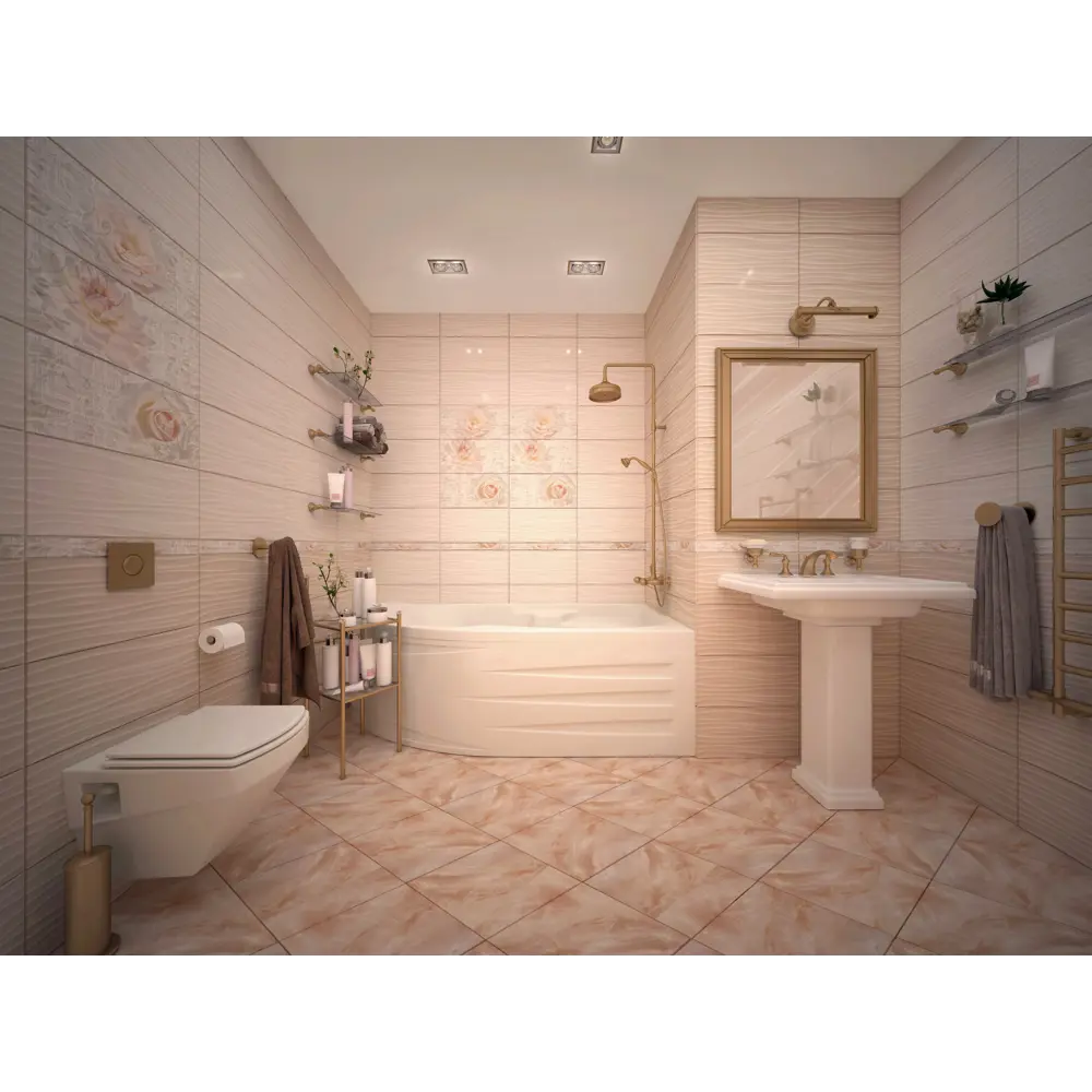 Плитка напольная Kerabel Камелия 34.5x34.5 см 1.9 м² цвет бежевый 82903583 STLM-2031202  - Вид №3