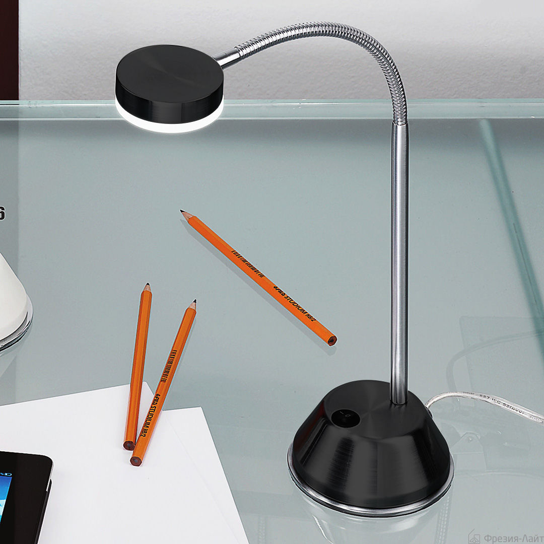 Orion LA 4-1133/1chrom-schwarz лампа настольная 94358