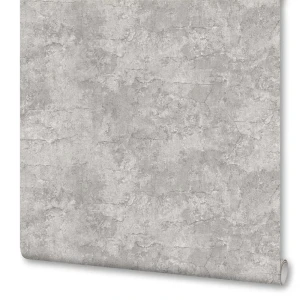 INSPIRE Antipolo - Флизелиновые обои темно-серые с текстурой штукатурки 89349537