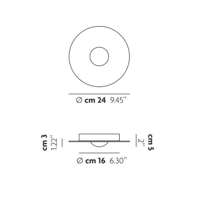 Studio Italia Design Bugia Single золото 161030 светильник потолочный (161004) 109989 - Вид №3