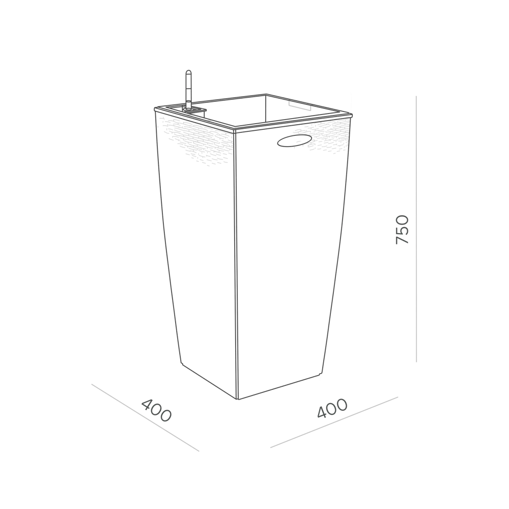 Кашпо для цветов Ola Dom Rattan 31 л белый Santreyd STLM-2104692 - Вид №5