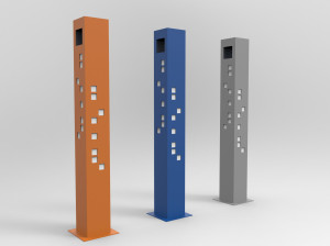 Стальной столб боллард