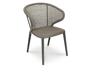 Веревочный садовый стул с подлокотниками