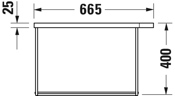 0031021000 DuraSquare Консоль металлическая подвесная **
Хром Хром Duravit - Вид №4