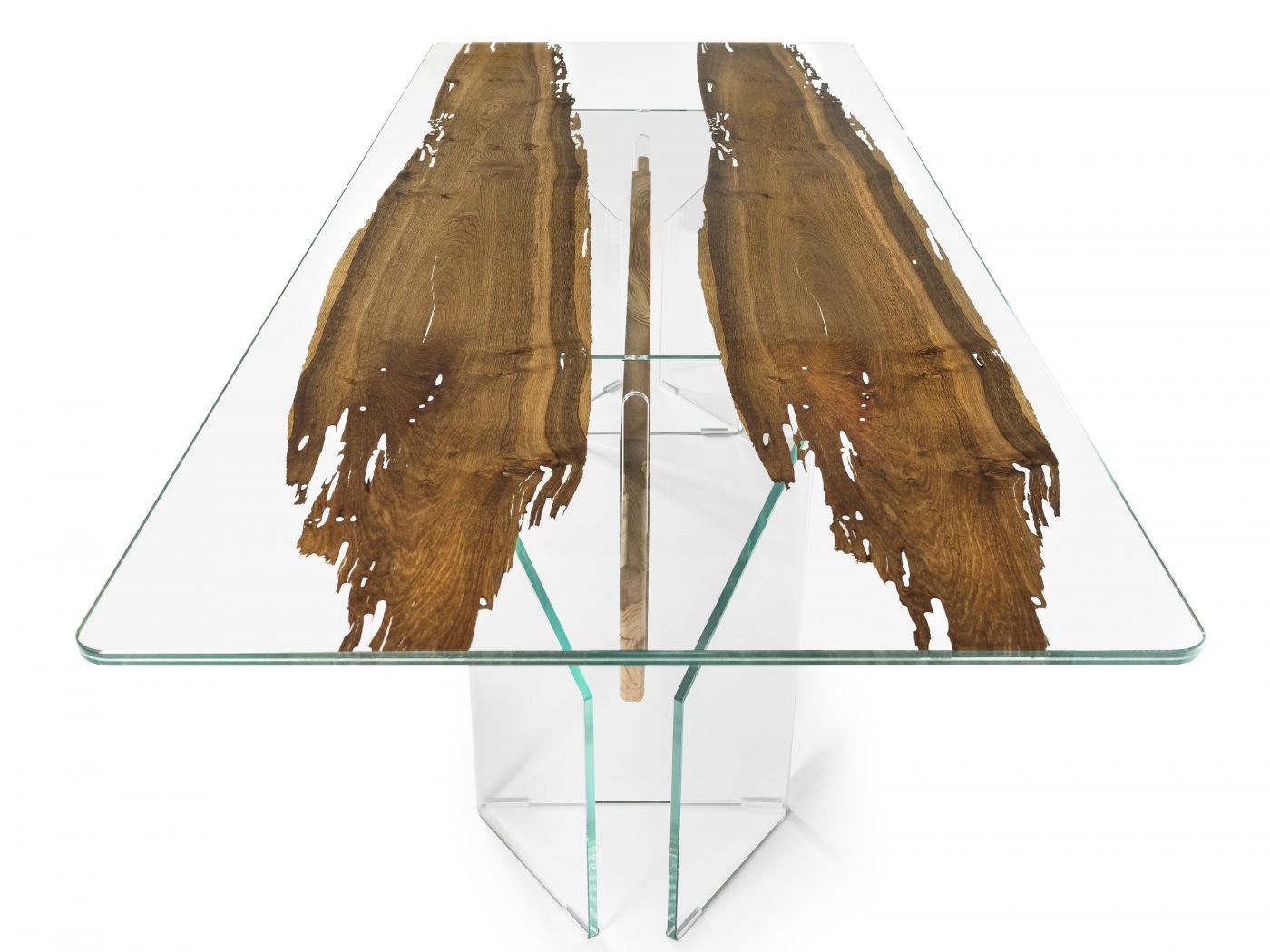 Прямоугольный стол для гостиной из дерева и стекла Vgnewtrend Glass &amp ARCH-00152247