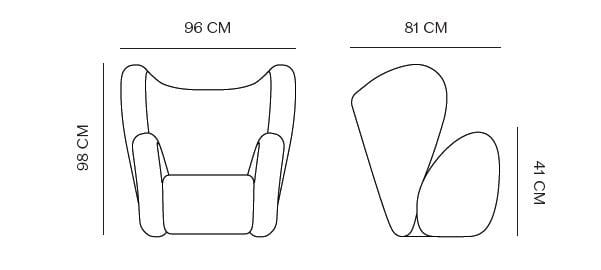 Тканевое кресло-шпагат NORR11 Big ARCH-00006491 - Вид №8
