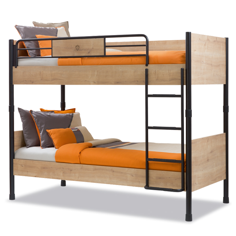 Детская двухъярусная кровать 90х200 см орех Mocha CILEK MOCHA 00-3832155 Черный;бежевый Santreyd  - Вид №5