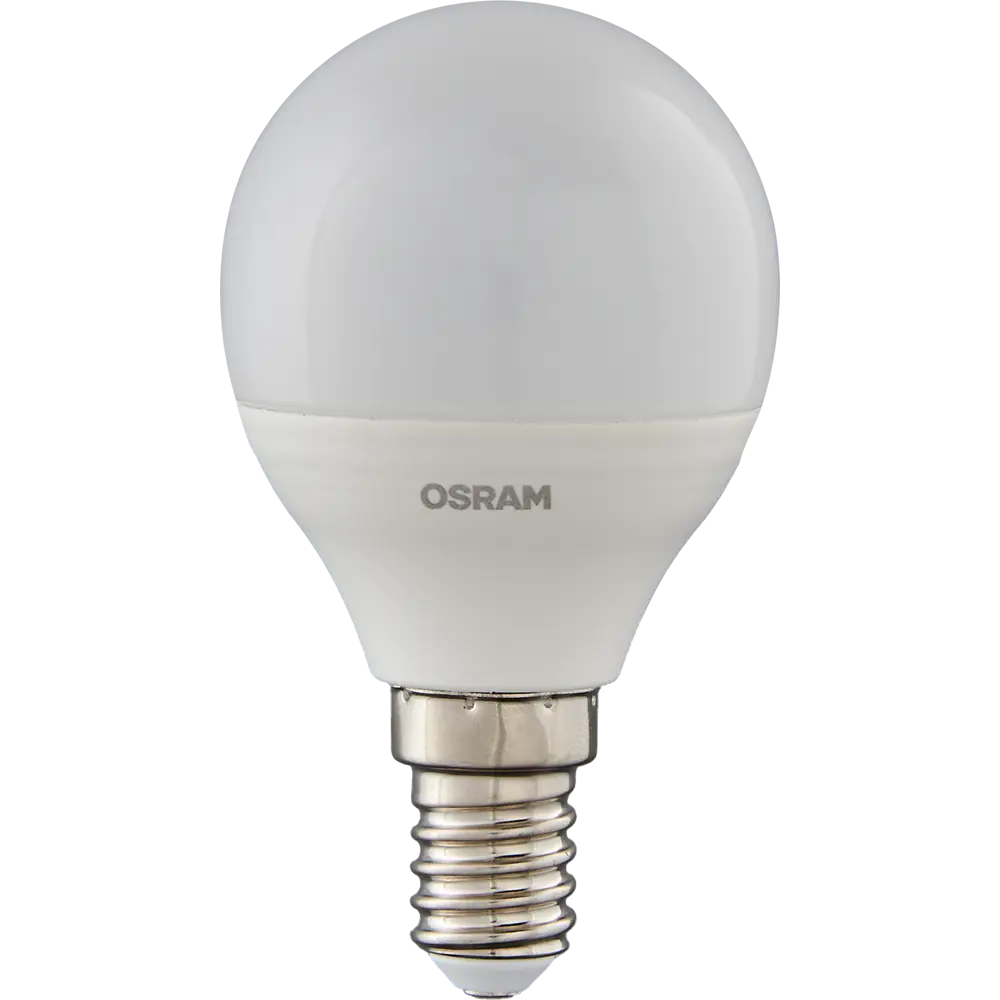 Лампа светодиодная Osram Antibacterial E14 220-240 В 5.5 Вт шар малый 470 лм теплый белый свет 82807764 STLM-2075989  - Вид №1