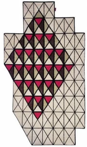 I + I Ковер нестандартной формы из шерсти, вискозы и хлопка  C 104 a