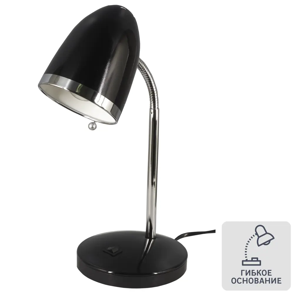 Настольная лампа Sweet Home 1xE27x40 Вт, цвет чёрный CAMELION STLM-2117535