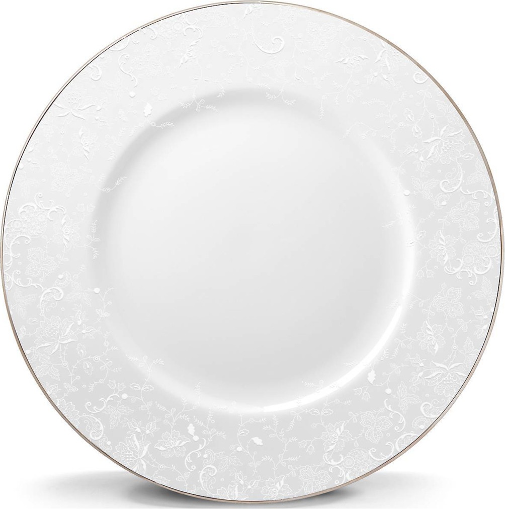 10616458 Lenox Тарелка обеденная Lenox "Фарфоровое кружево,Маркеса" 27см Фарфор костяной 