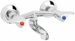 rvb Смеситель для ванны настенный металлический на 2 отверстия в современном стиле Pile & face 1002.11.60