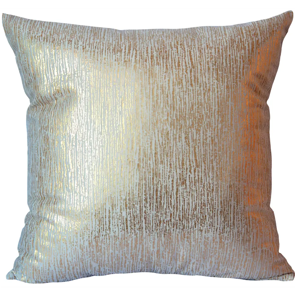 Подушка Seasons Nawa бархат 45x45 см цвет серо-золотой STLM-2040634