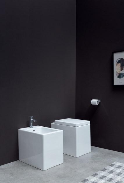 Приставной унитаз напольный Белый Nic Cool Италия sun-id-1461627 - Вид №2