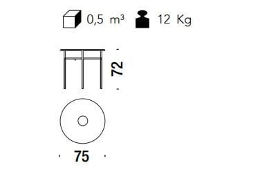 Круглый стол из стали и цветной полиэтиленовой проволоки MOROSO M'afrique ARCH-00051582 - Вид №10