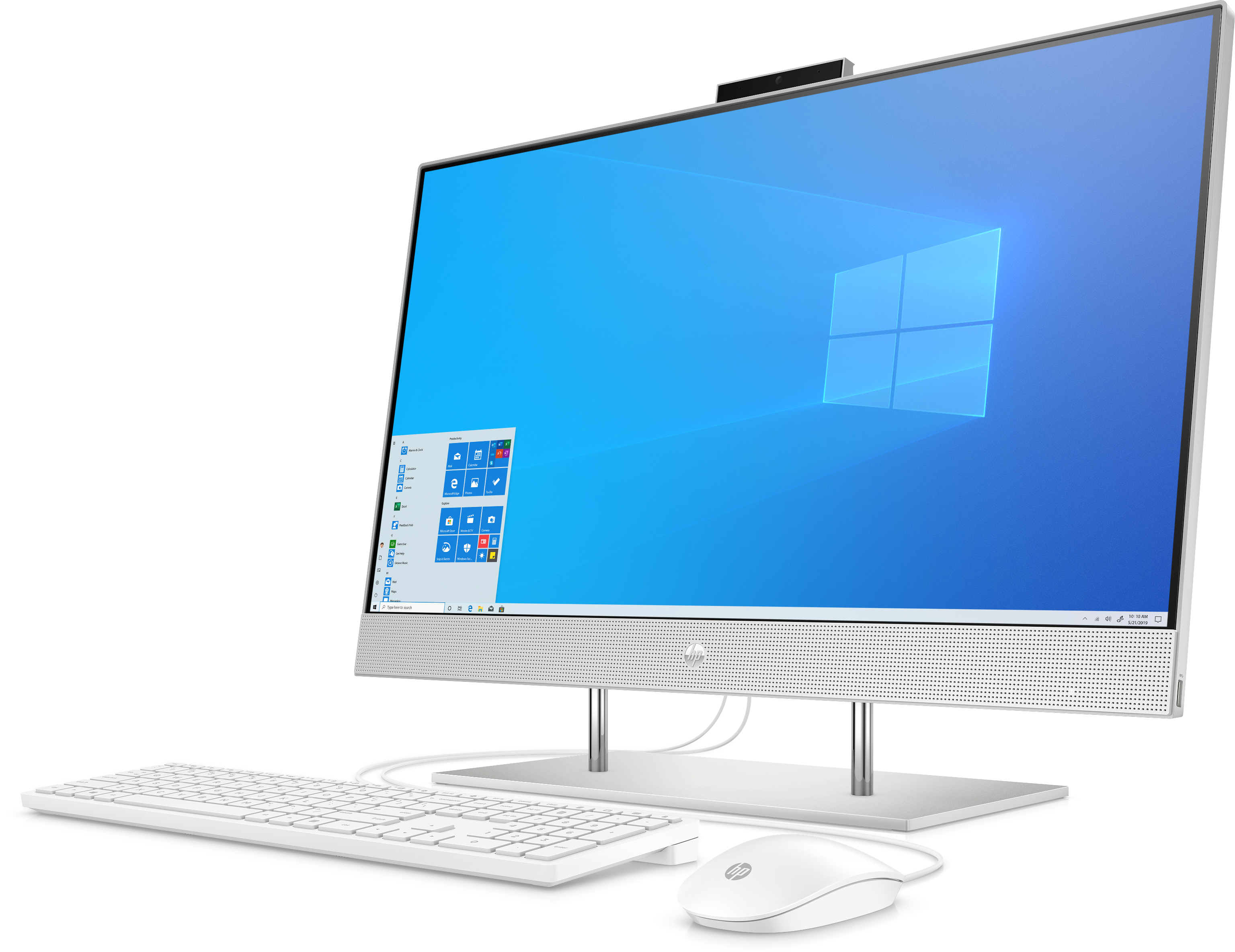 14Q50EA#ACB 27-dp0017ur aio 27"(1920x1080)/amd ryzen 3 4300u(2.7ghz)/4096mb/256ssdgb/nodvd/int:amd intergrated graphics /cam/wifi/war 1y/natural silver/w10 + usb kbd, usb mouse HP Santreyd  - Вид №5