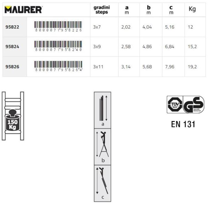 MAURER Трансформируемая лестница sun-id-1384272 - Вид №1