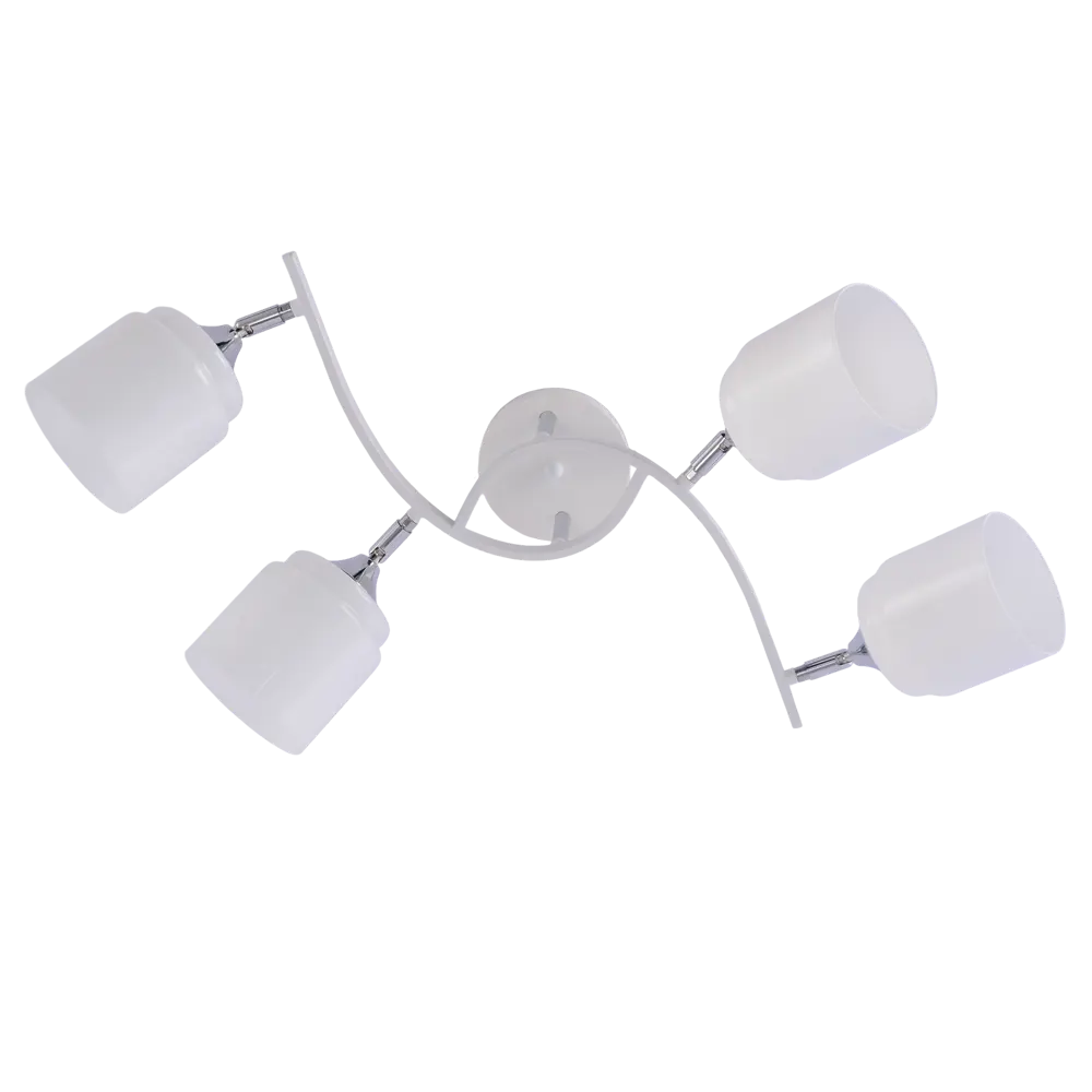 Люстра потолочная Seto 4 лампы 16 м² цвет хром SCHAFFNER STLM-2175733 - Вид №3