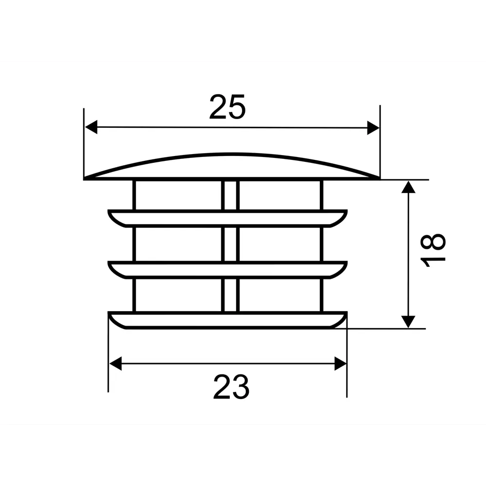 Заглушка трубы ⌀25 хром Santreyd STLM-2143267 - Вид №2