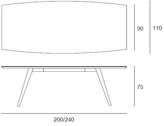 Pacini & Cappellini Прямоугольный стол  5408  - Вид №2