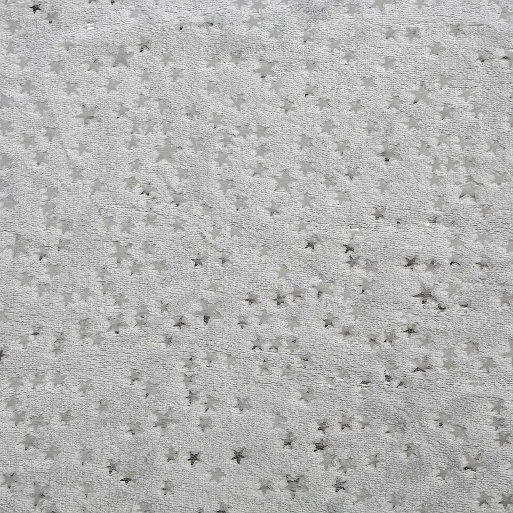 Плед Stars 150x200 см велсофт цвет светло-серый Santreyd Новый Год STLM-2076738 - Вид №1