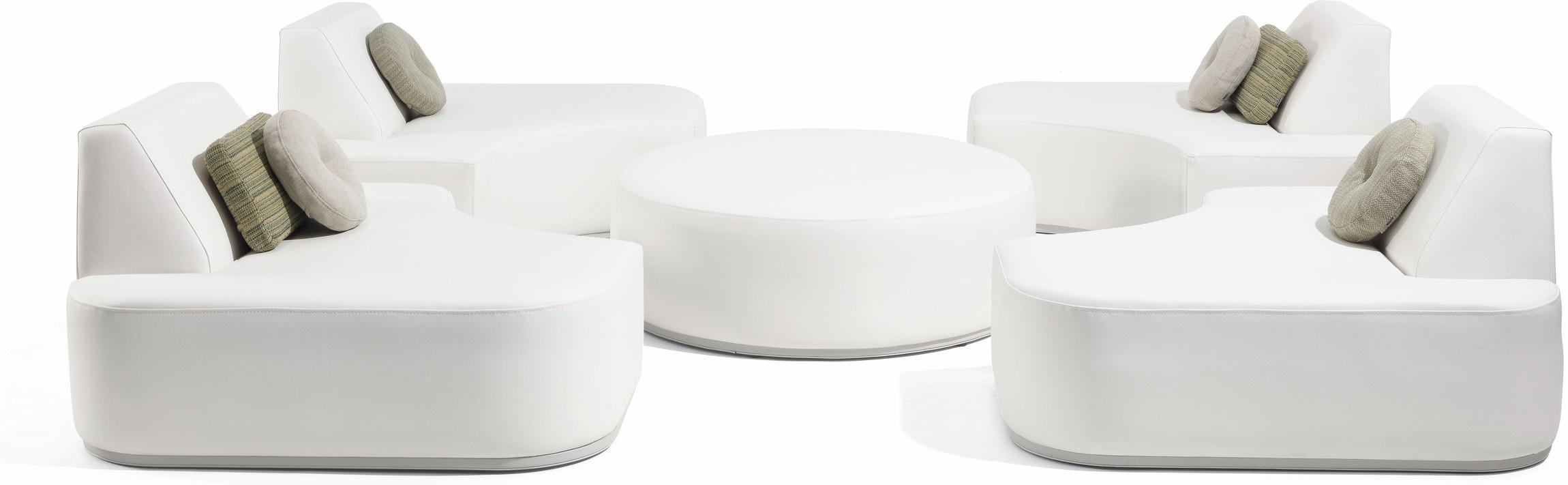 Concept 2 морская кожа белого цвета Manutti Moon Island MNST429