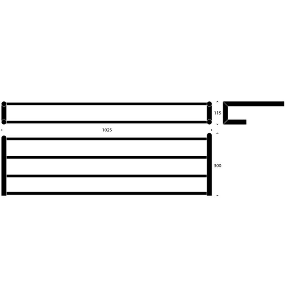 FROST Гардеробная полка 2, 100см sun-id-1967791 - Вид №1