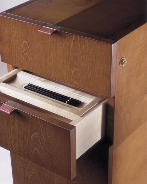 HUGUES CHEVALIER Прямоугольный деревянный стол с ящиками Iconic sun-id-1389844 - Вид №5