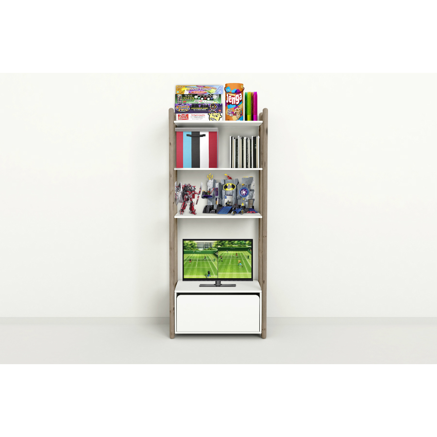 Гарнитур Maxi В, 1 полка и 1 комод, коричневый Flexa 812630414 - Вид №2