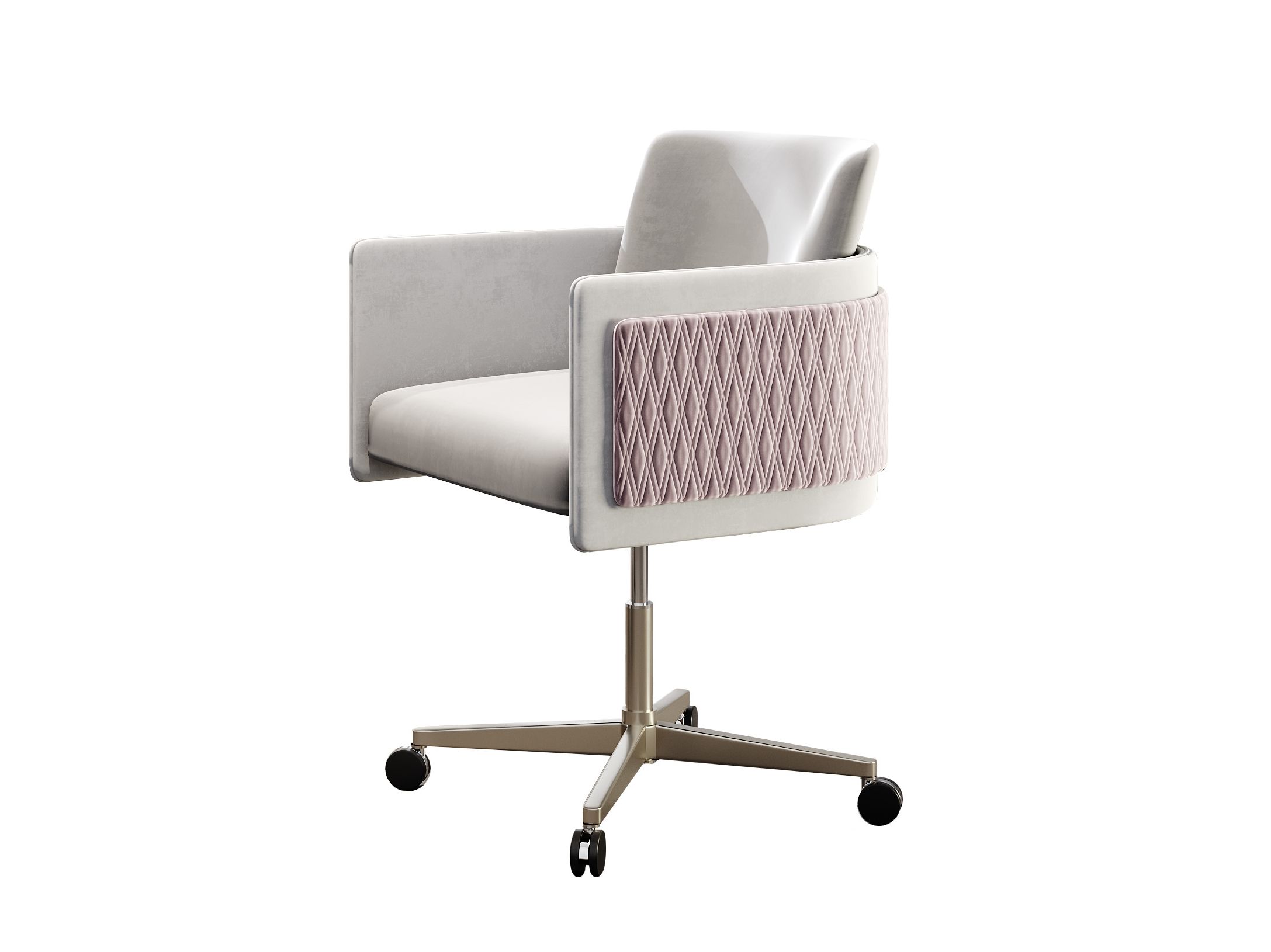 Кожаный регулируемый по высоте офисный стул с колесами REFLEX Amet ARCH-00067828 - Вид №1