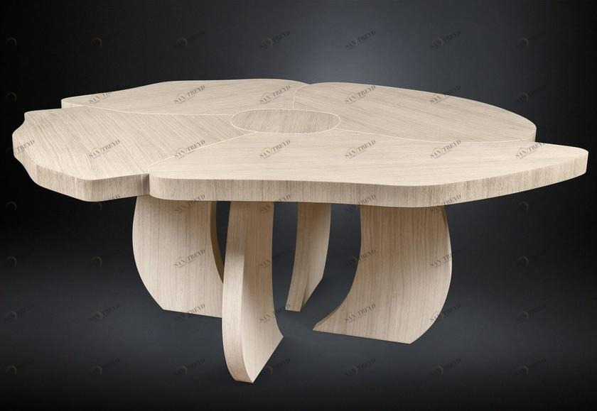 VGnewtrend Стол для гостиной из дуба Andy 7511635.00