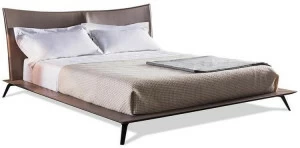 Vibieffe Двуспальная кровать с обитым кожей изголовьем