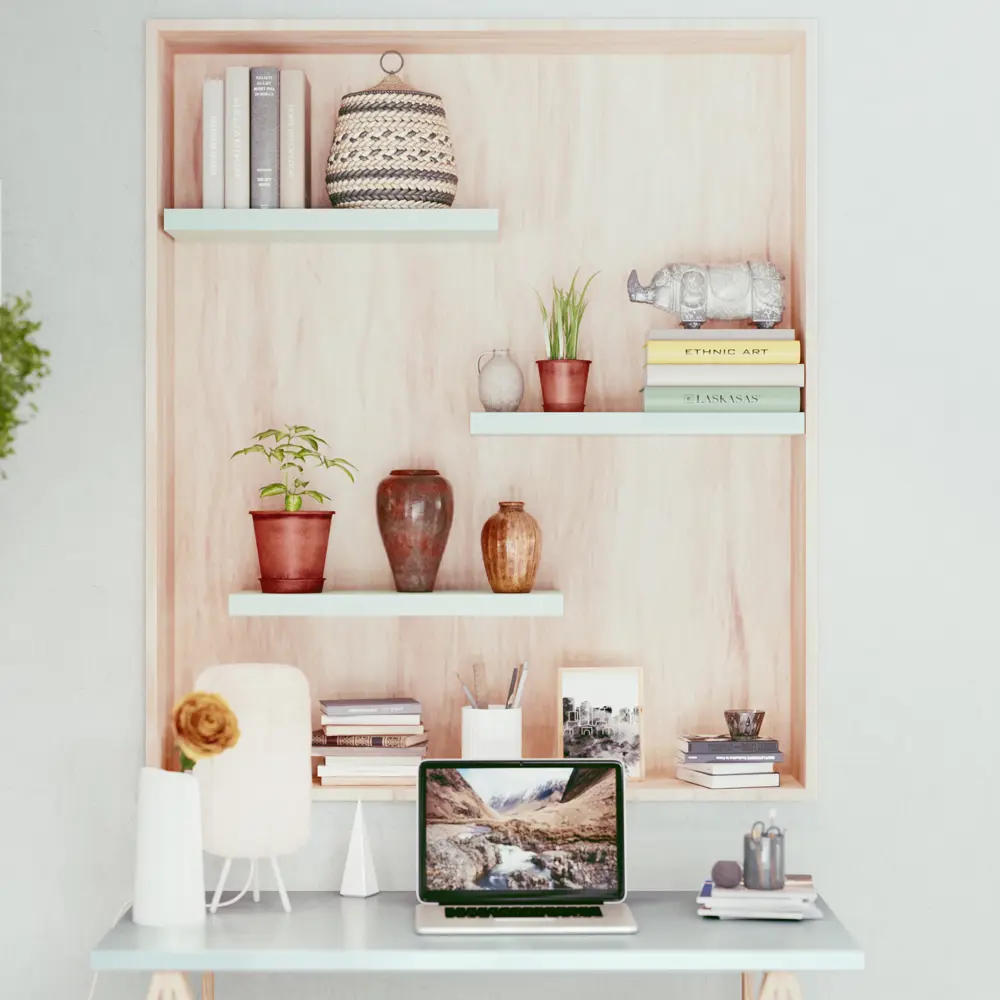 Полка настенная Spaceo Cactus 6 60x23.5 см МДФ цвет кактус STLM-2020955 - Вид №5