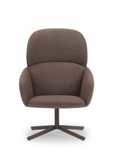 NT8090 high back lounge armchair, steel base True Design Not